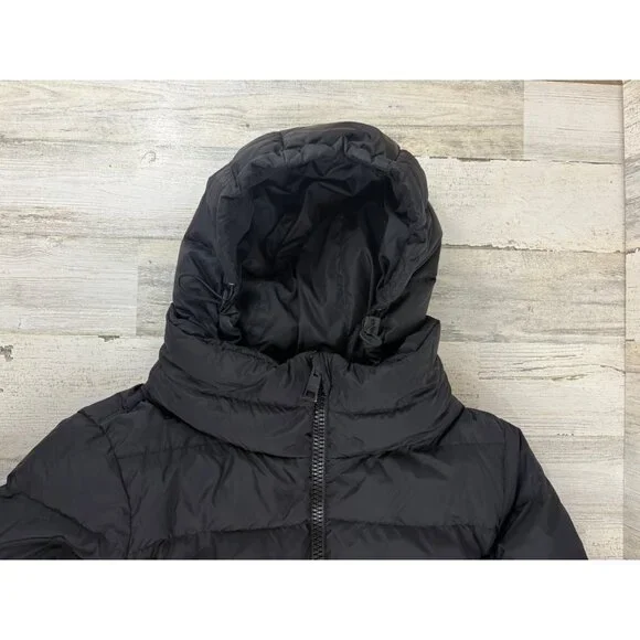 Herno Womens Black A Line Down Filled Nylon Chamonix Puffer Jacket Coat Sz 50 14 - Picture 6 of 16